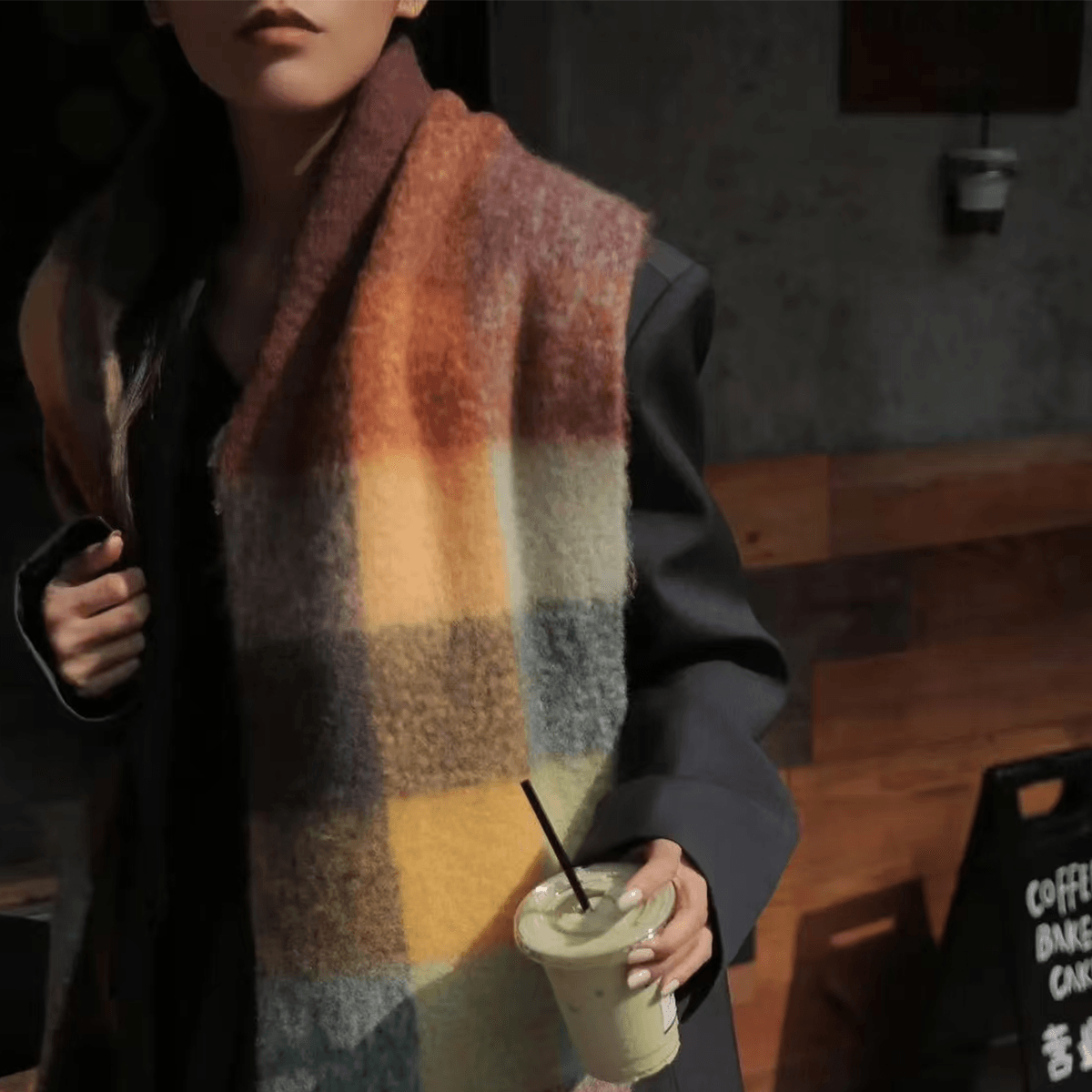 "PRAYcloths" Faux Cashmere Tassel Scarf