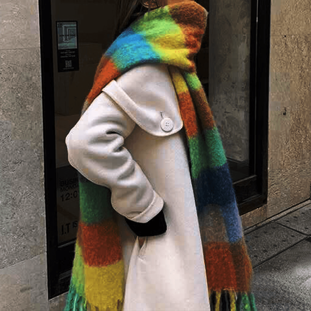 "PRAYcloths" Faux Cashmere Tassel Scarf