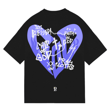 "GOD PURPLE HEART" Premium Cotton Unisex T-Shirt - PRAYcloths™