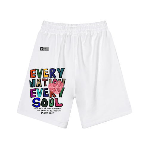 "EVERY NATION EVERY SOUL" Premium Unisex Casual Sweat Shorts
