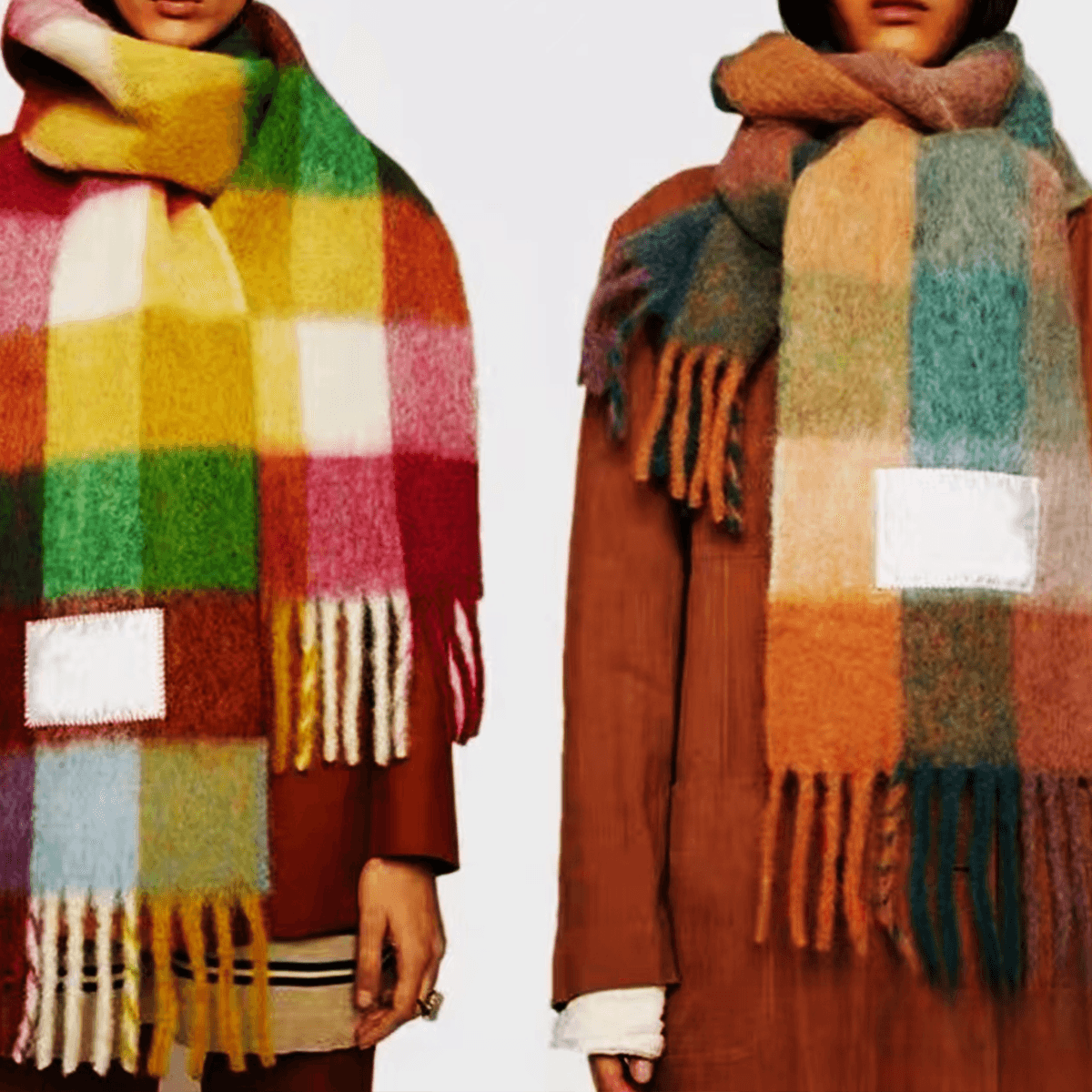 "PRAYcloths" Faux Cashmere Tassel Scarf