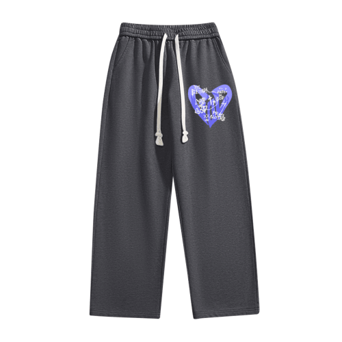 "GOD PURPLE HEART" Premium Cotton-Blend Unisex Sweatpants