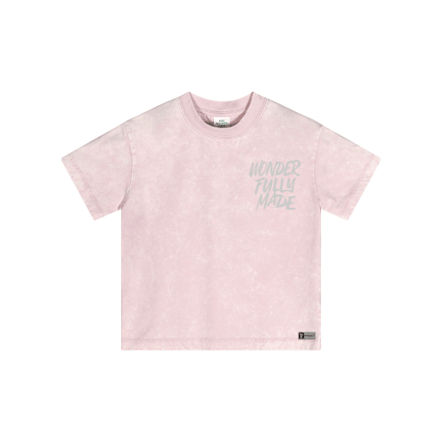 "WONDERFULLY MADE" Premium Cotton Vintage Washed Kids Streetwear T-Shirt