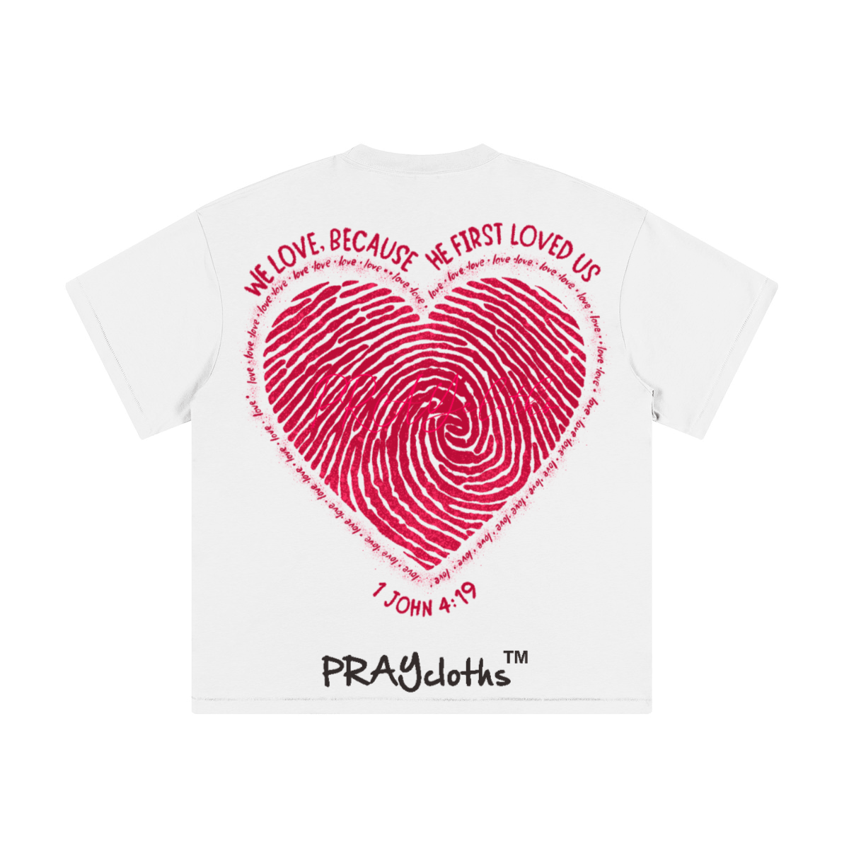 "HE FIRST LOVED US" Premium Cotton Kids Streetwear T-Shirt