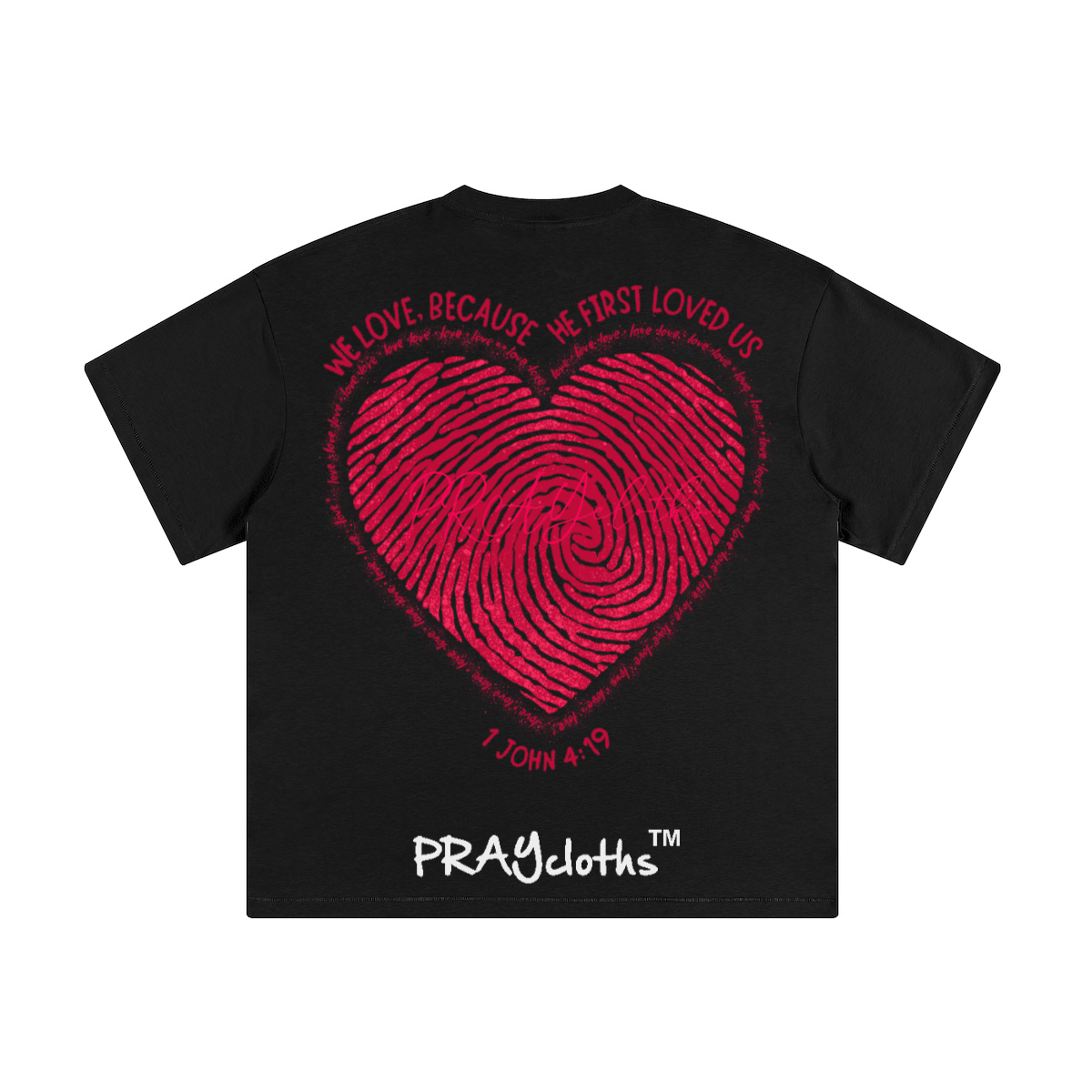 "HE FIRST LOVED US" Premium Cotton Kids Streetwear T-Shirt
