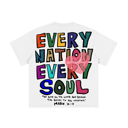 "EVERY NATION EVERY SOUL" Premium Cotton Kids Streetwear T-Shirt