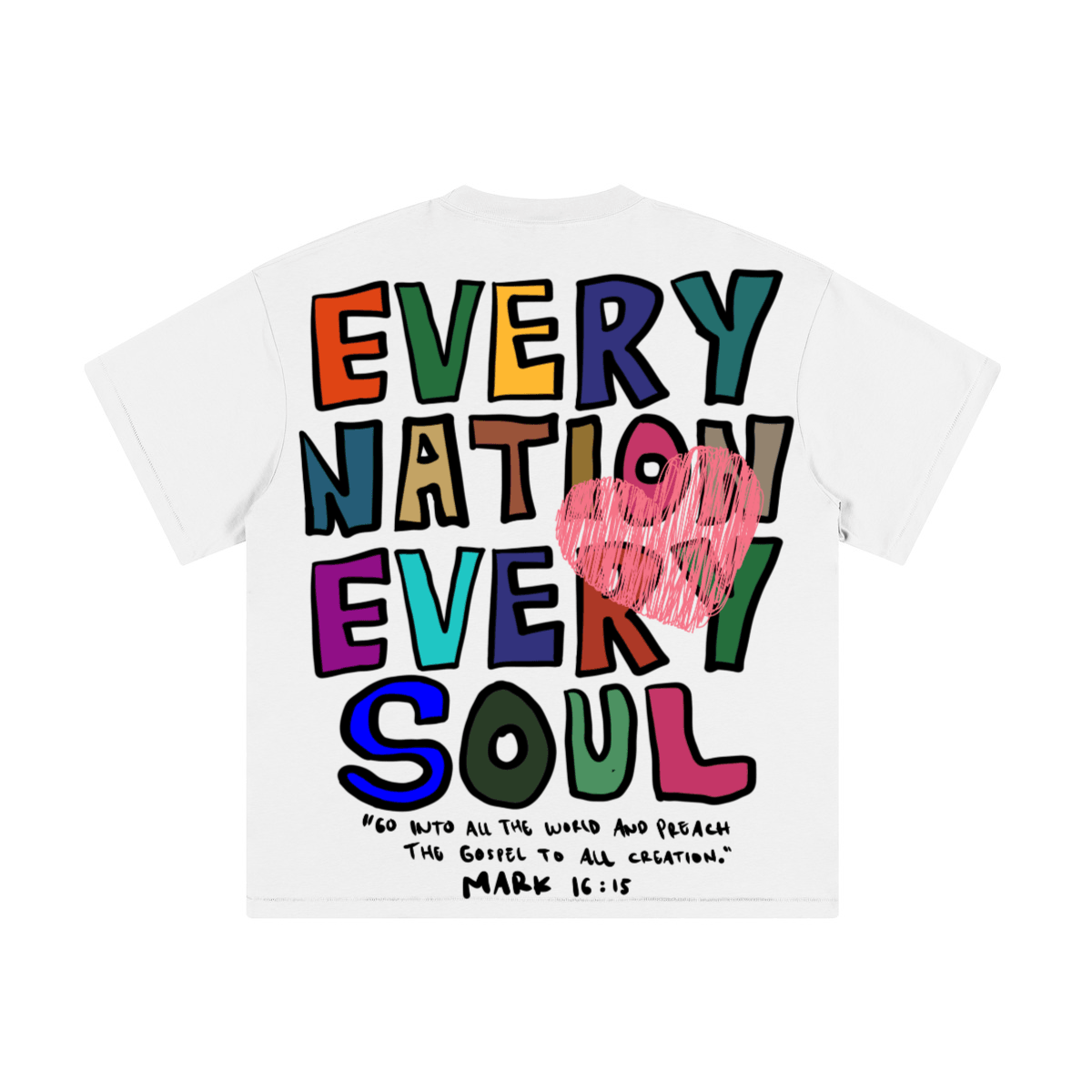 "EVERY NATION EVERY SOUL" Premium Cotton Kids Streetwear T-Shirt