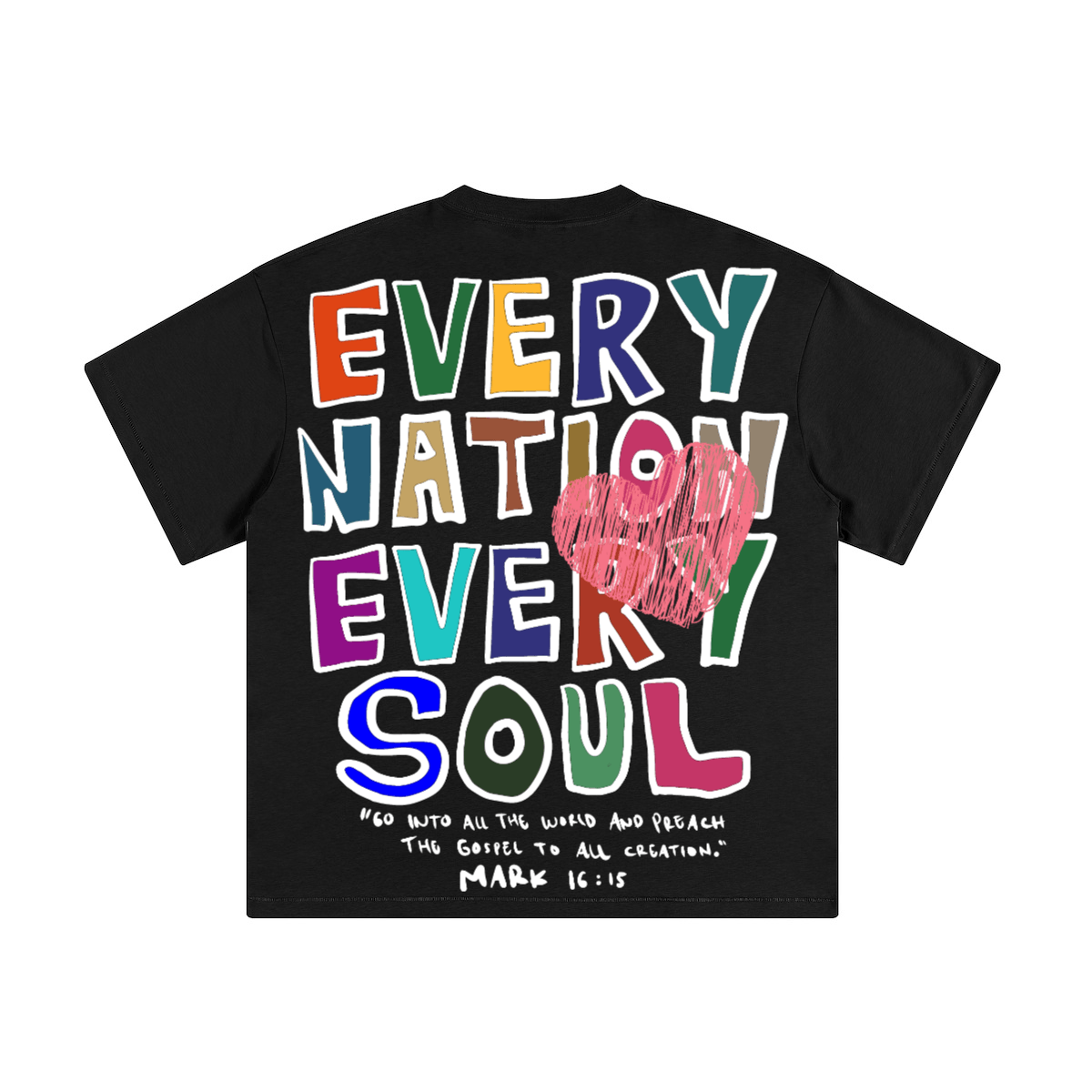 "EVERY NATION EVERY SOUL" Premium Cotton Kids Streetwear T-Shirt