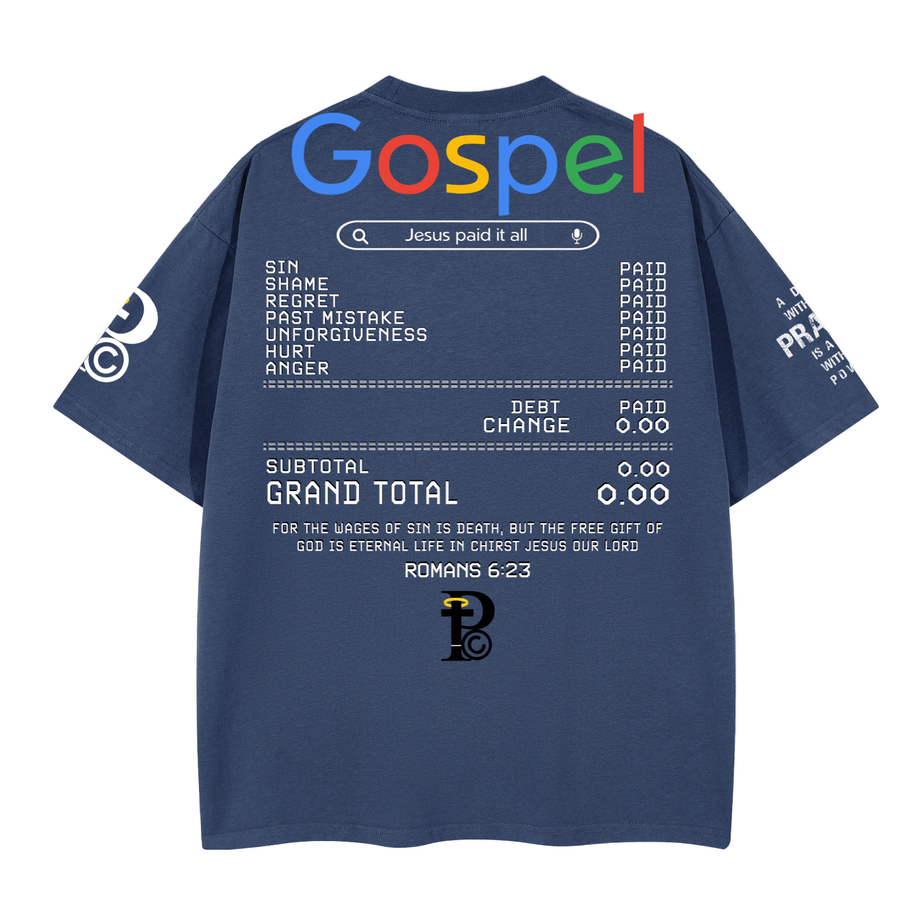 "GOSPEL SEARCH" Premium Cotton Unisex Graphic T-Shirt