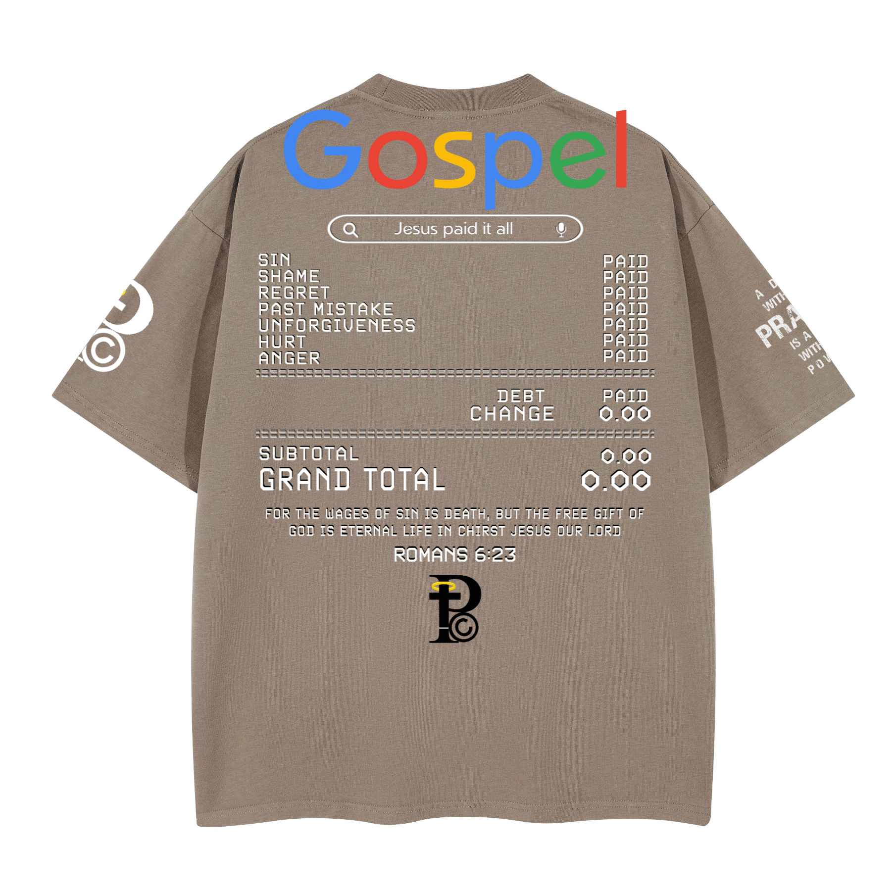 "GOSPEL SEARCH" Premium Cotton Unisex Graphic T-Shirt