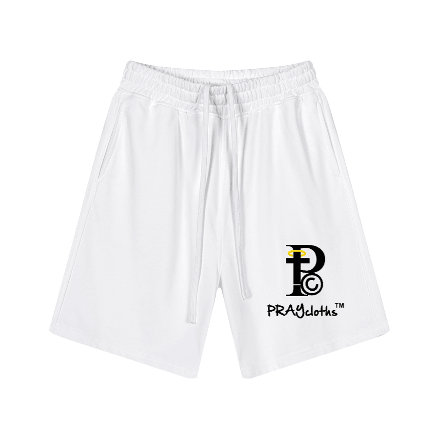 "Pc" Logo Premium Cotton Kids Streetwear Shorts
