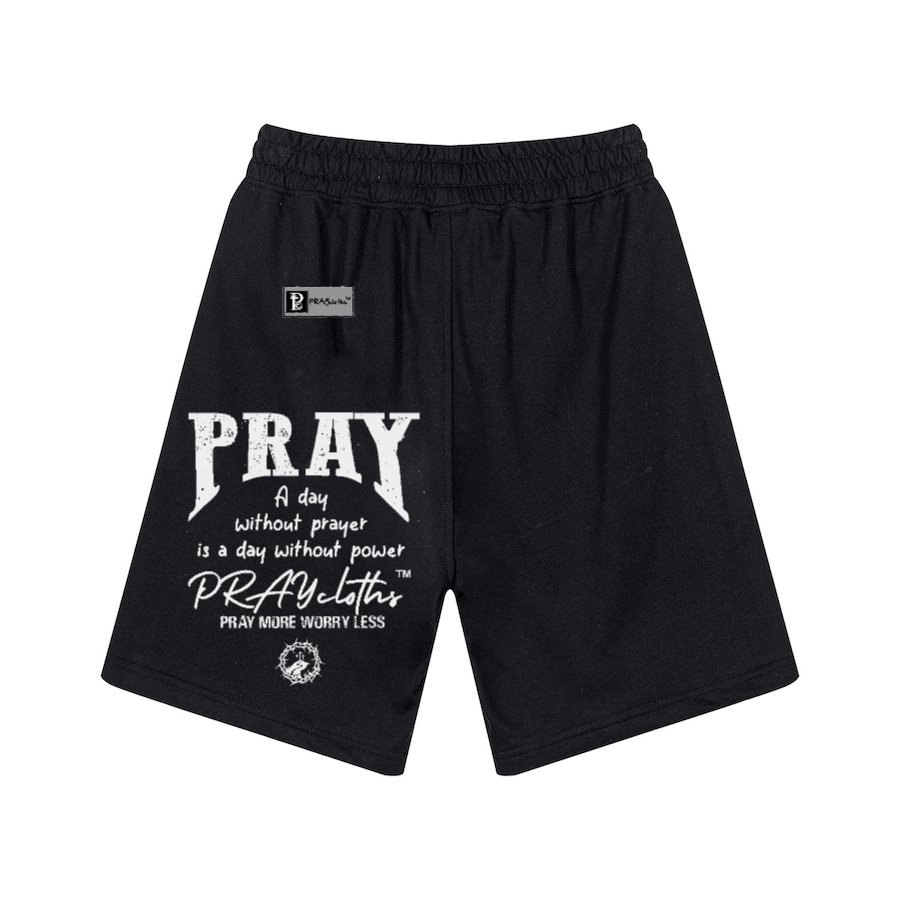 "Pc" Logo Premium Cotton Kids Streetwear Shorts