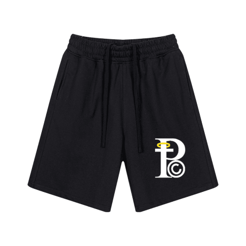 "Pc" Logo Premium Cotton Kids Streetwear Shorts