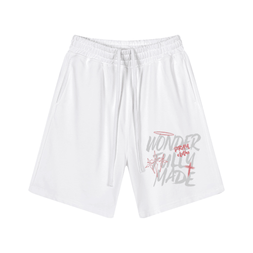 "WONDERFULLY MADE" Premium Cotton Kids Streetwear Shorts