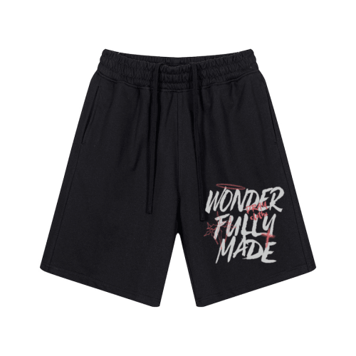 "WONDERFULLY MADE" Premium Cotton Kids Streetwear Shorts
