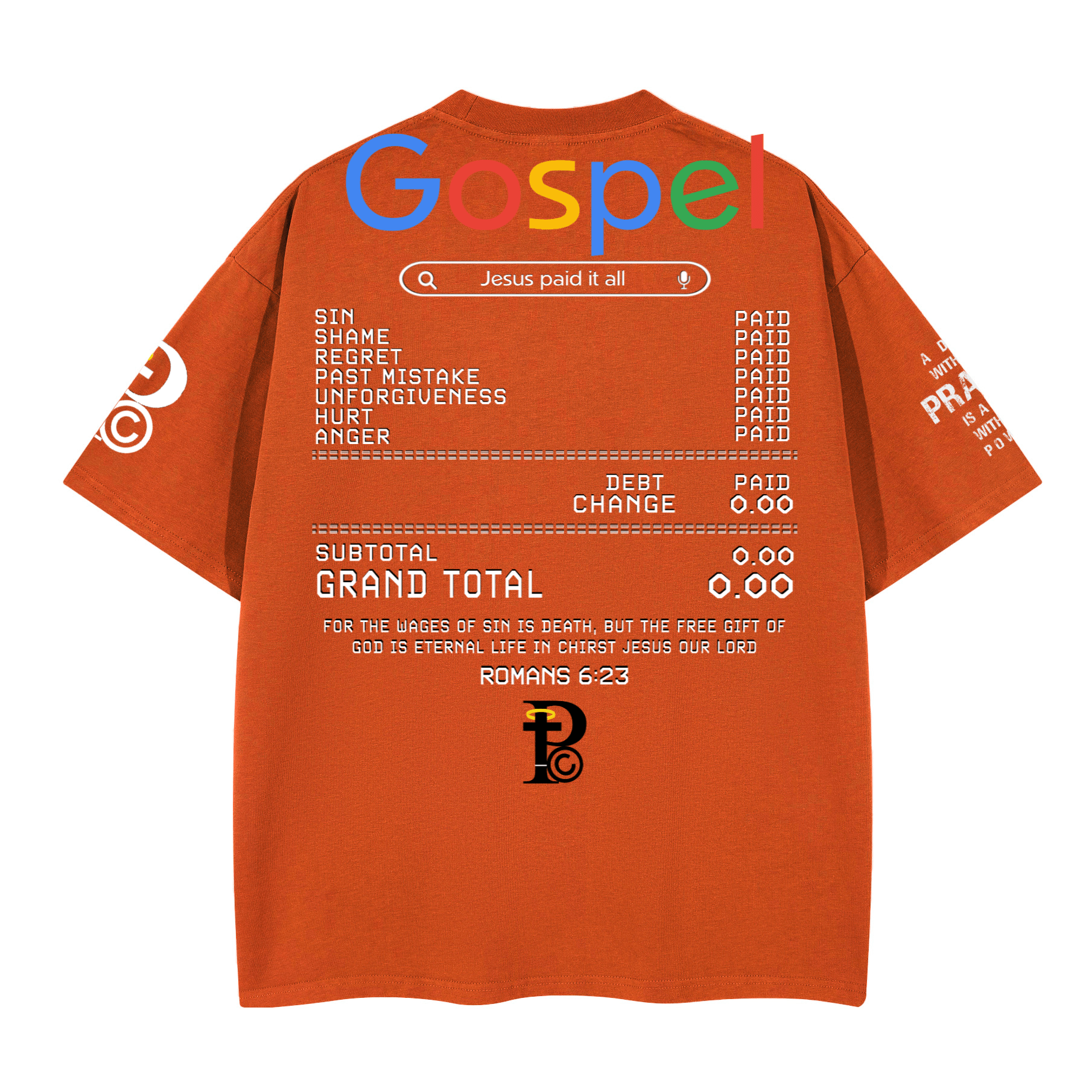 "GOSPEL SEARCH" Premium Cotton Unisex Graphic T-Shirt