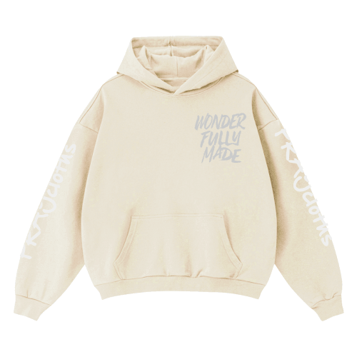 "WONDERFULLY MADE" Premium Unisex Cropped Oversized Hoodie - PRAYcloths™