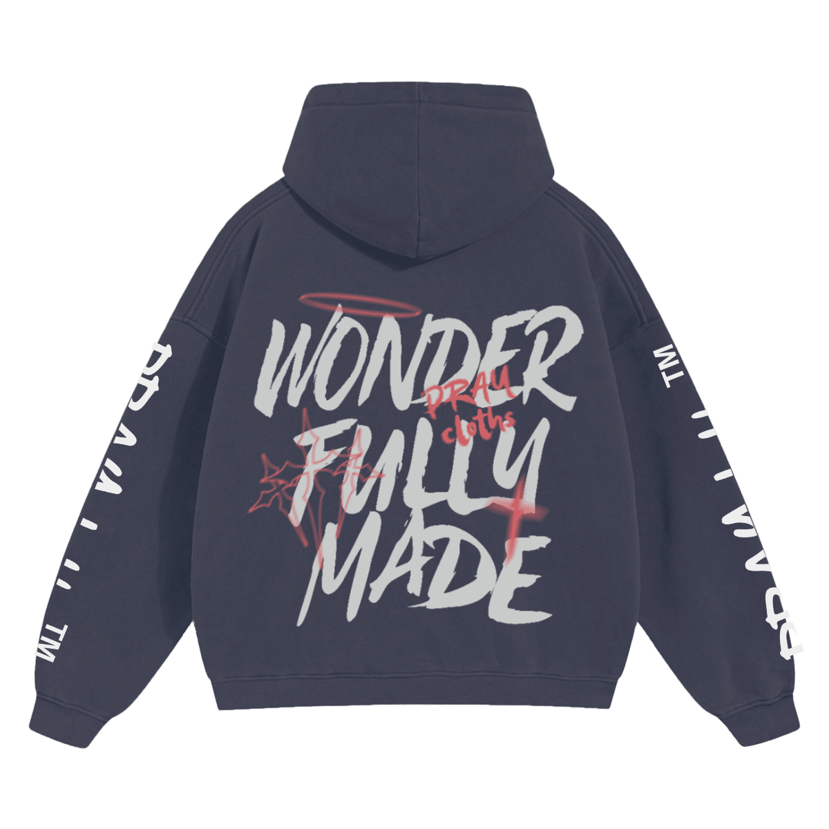 "WONDERFULLY MADE" Premium Unisex Cropped Oversized Hoodie - PRAYcloths™