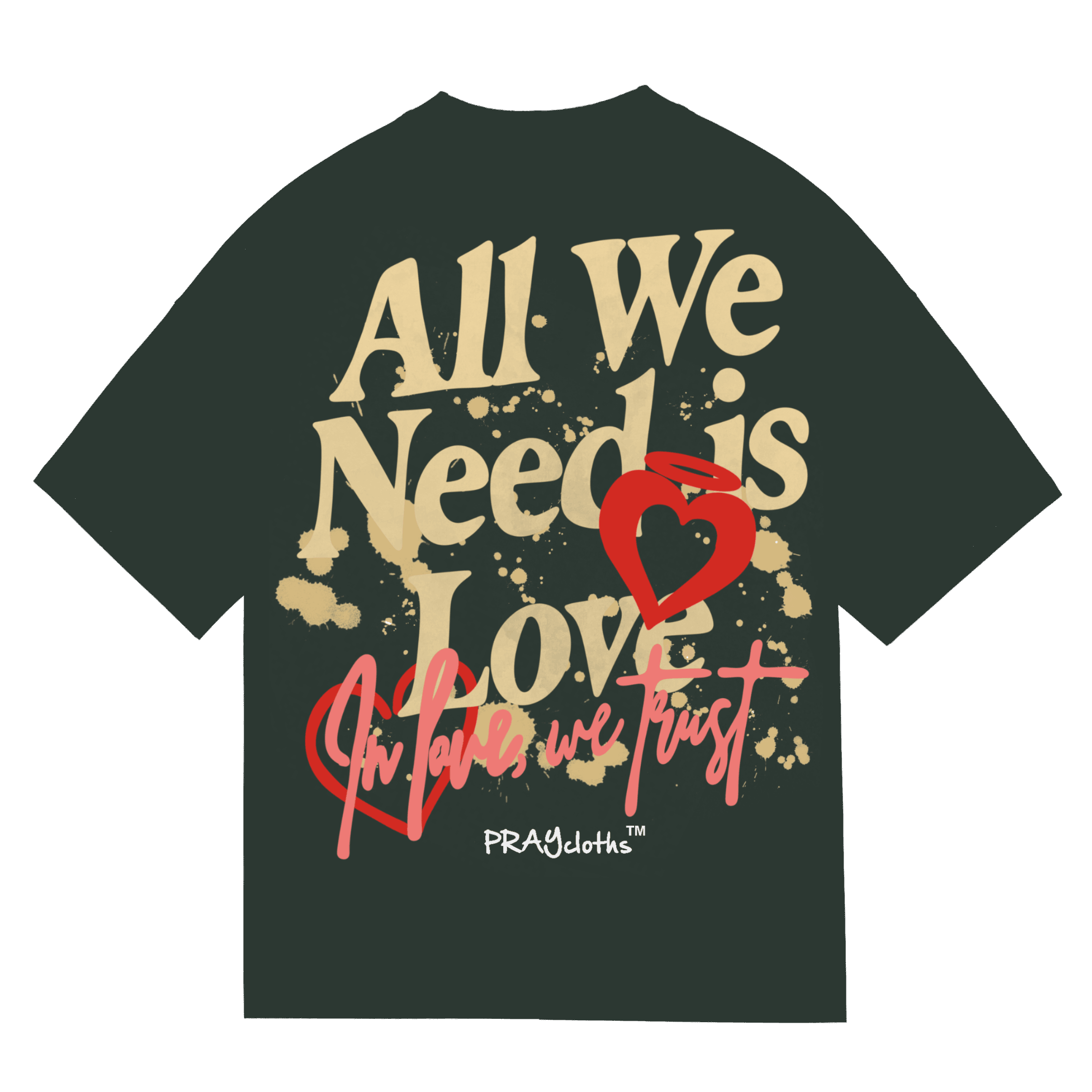 "ALL WE NEED IS LOVE" Premium Cotton Unisex T-Shirt - PRAYcloths™