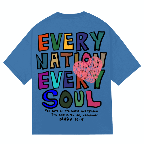 "EVERY NATION EVERY SOUL" Premium Cotton Unisex T-Shirt - PRAYcloths™