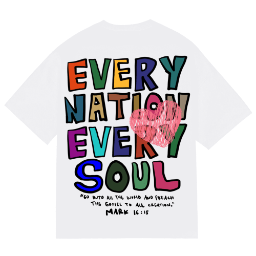 "EVERY NATION EVERY SOUL" Premium Cotton Unisex T-Shirt - PRAYcloths™