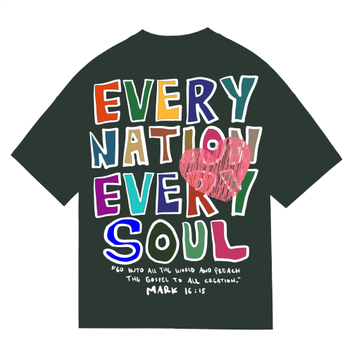 "EVERY NATION EVERY SOUL" Premium Cotton Unisex T-Shirt - PRAYcloths™