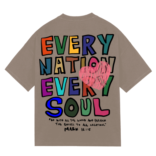 "EVERY NATION EVERY SOUL" Premium Cotton Unisex T-Shirt - PRAYcloths™