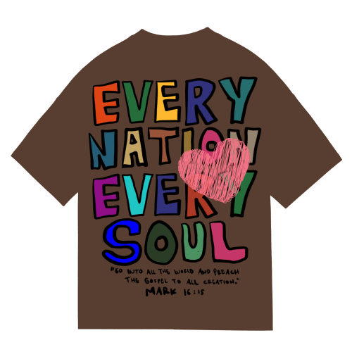 "EVERY NATION EVERY SOUL" Premium Cotton Unisex T-Shirt - PRAYcloths™