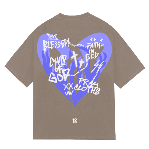 "GOD PURPLE HEART" Premium Cotton Unisex T-Shirt - PRAYcloths™