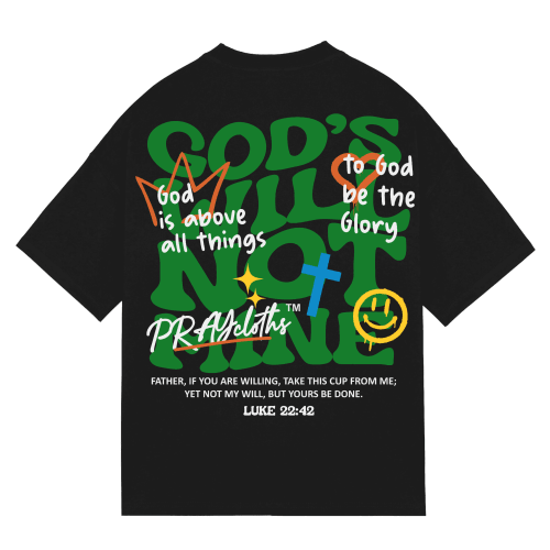 "GOD'S WILL NOT MINE" Premium Cotton Unisex T-Shirt - PRAYcloths™