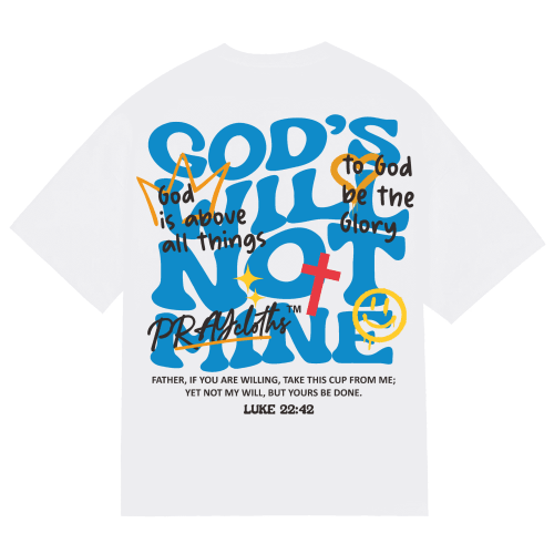 "GOD'S WILL NOT MINE" Premium Cotton Unisex T-Shirt - PRAYcloths™