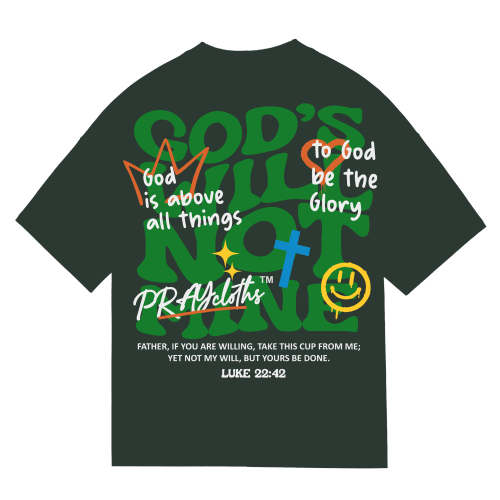 "GOD'S WILL NOT MINE" Premium Cotton Unisex T-Shirt - PRAYcloths™