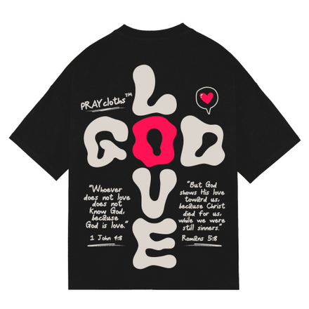 "GOD+LOVE CROSS" Premium Cotton Unisex T-Shirt - PRAYcloths™