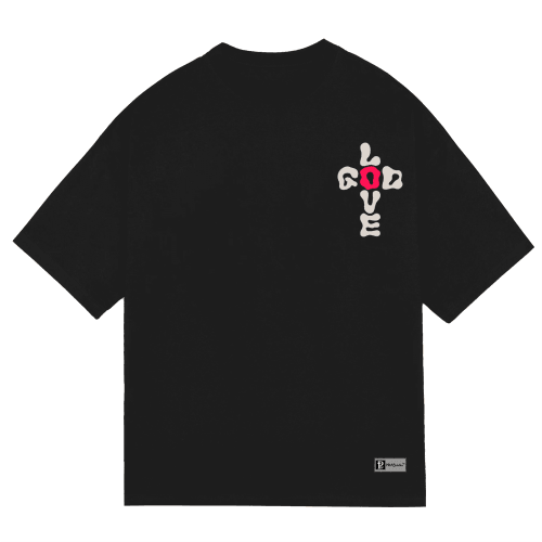 "GOD+LOVE CROSS" Premium Cotton Unisex T-Shirt - PRAYcloths™