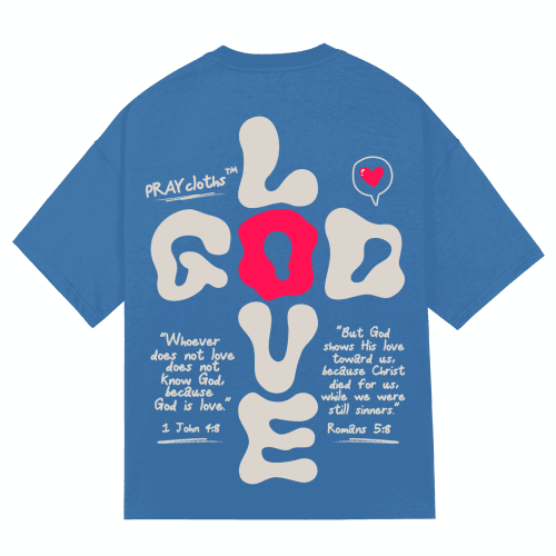 "GOD+LOVE CROSS" Premium Cotton Unisex T-Shirt - PRAYcloths™