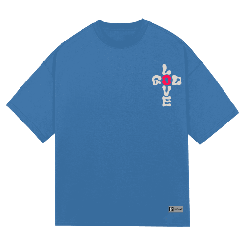 "GOD+LOVE CROSS" Premium Cotton Unisex T-Shirt - PRAYcloths™