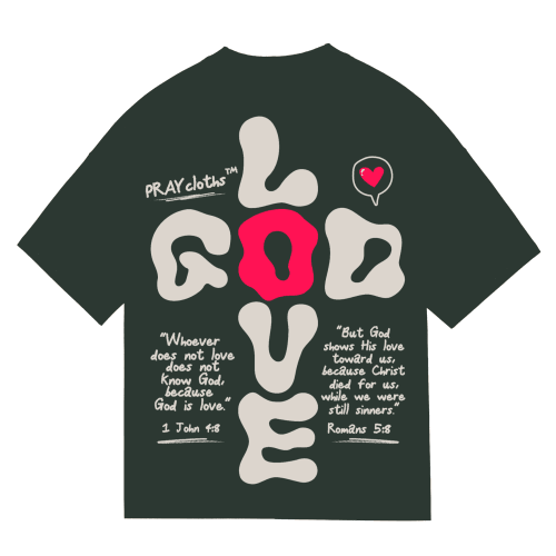 "GOD+LOVE CROSS" Premium Cotton Unisex T-Shirt - PRAYcloths™