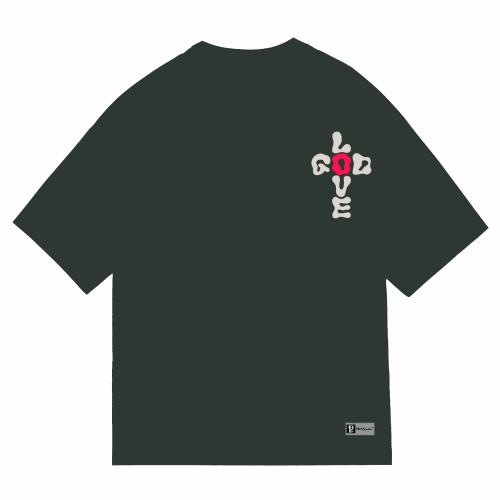 "GOD+LOVE CROSS" Premium Cotton Unisex T-Shirt - PRAYcloths™