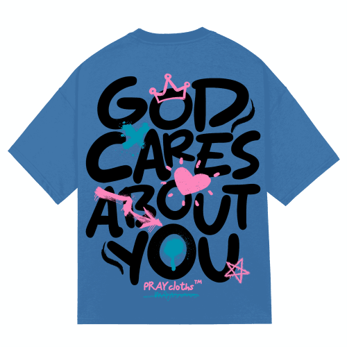 "GOD CARES ABOUT YOU" Premium Cotton Unisex T-Shirt - PRAYcloths™