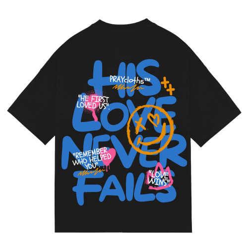 "HIS LOVE NEVER FAILS" Premium Cotton Unisex T-Shirt - PRAYcloths™