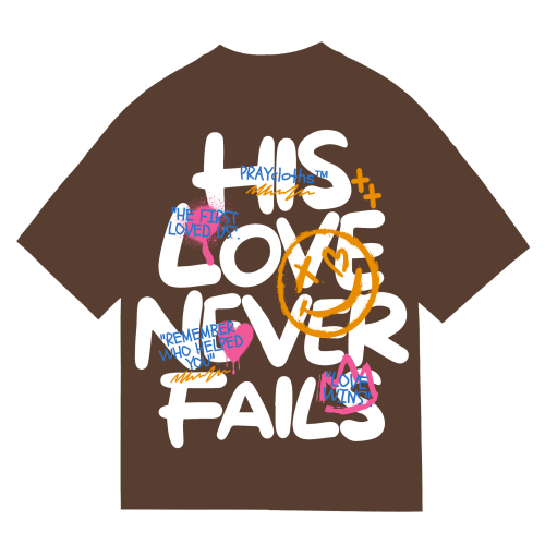 "HIS LOVE NEVER FAILS" Premium Cotton Unisex T-Shirt - PRAYcloths™