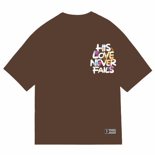 "HIS LOVE NEVER FAILS" Premium Cotton Unisex T-Shirt - PRAYcloths™