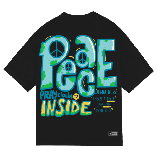 "PEACE INSIDE" Premium Cotton Unisex T-Shirt - PRAYcloths™