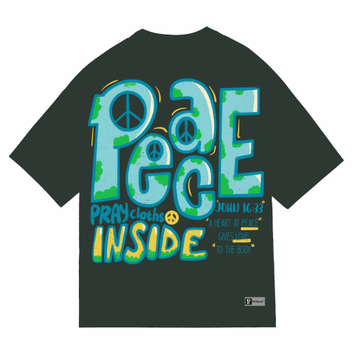 "PEACE INSIDE" Premium Cotton Unisex T-Shirt - PRAYcloths™