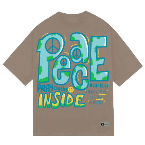 "PEACE INSIDE" Premium Cotton Unisex T-Shirt - PRAYcloths™