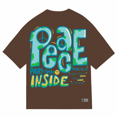 "PEACE INSIDE" Premium Cotton Unisex T-Shirt - PRAYcloths™