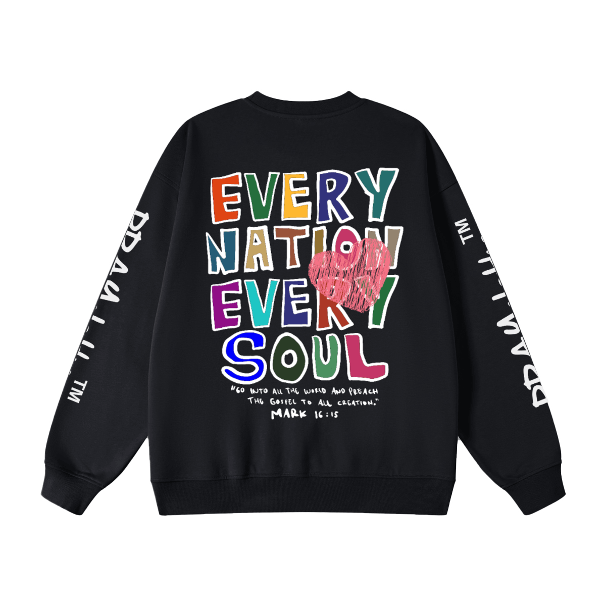 "EVERY NATION EVERY SOUL" Premium Unisex Oversized Sweatshirt - PRAYcloths™