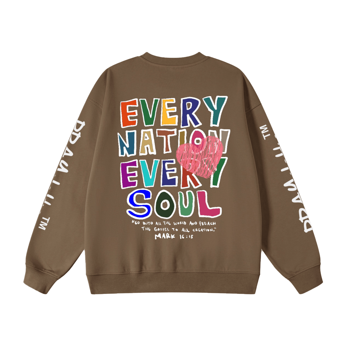 "EVERY NATION EVERY SOUL" Premium Unisex Oversized Sweatshirt - PRAYcloths™