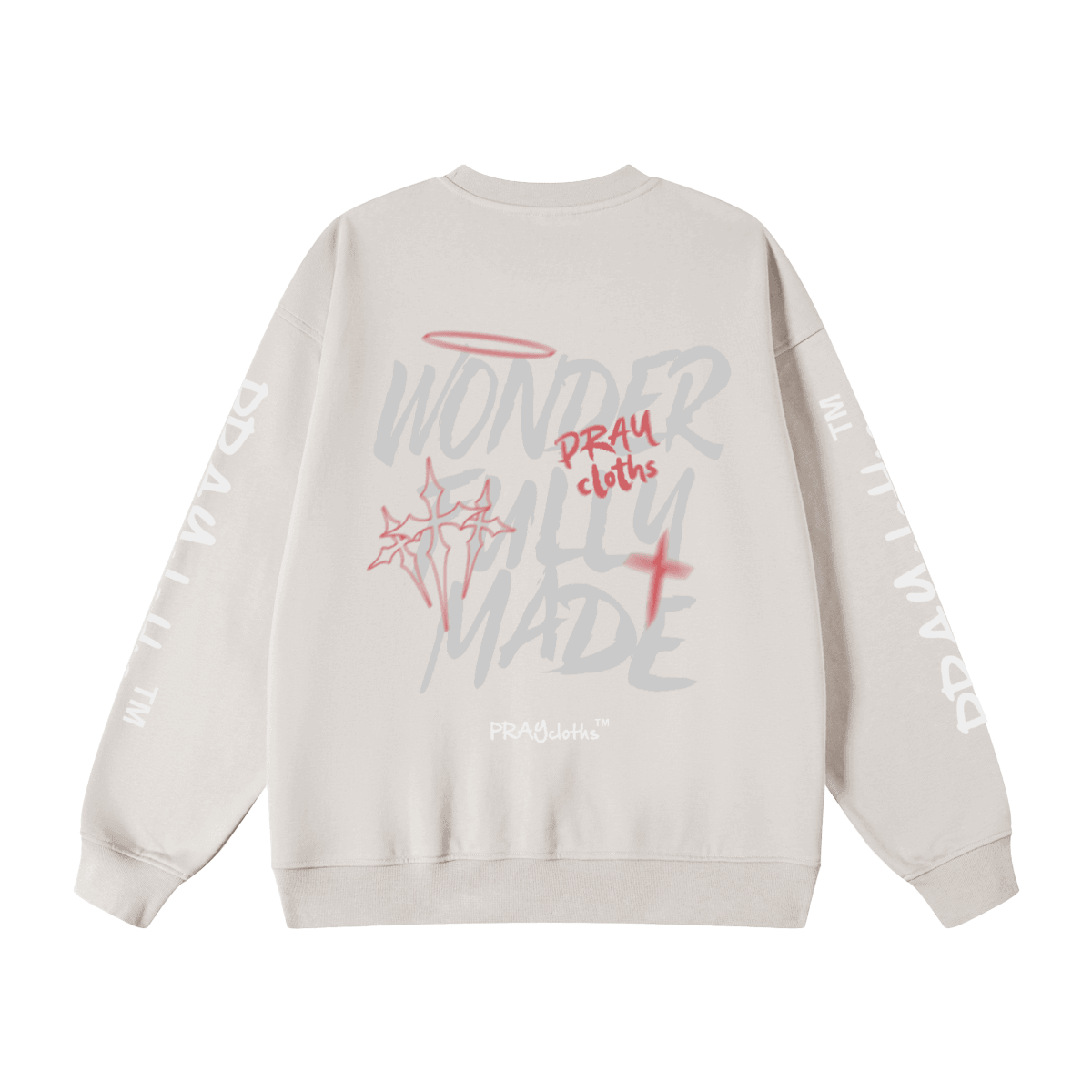 "WONDERFULLY MADE" Premium Unisex Oversized Sweatshirt - PRAYcloths™