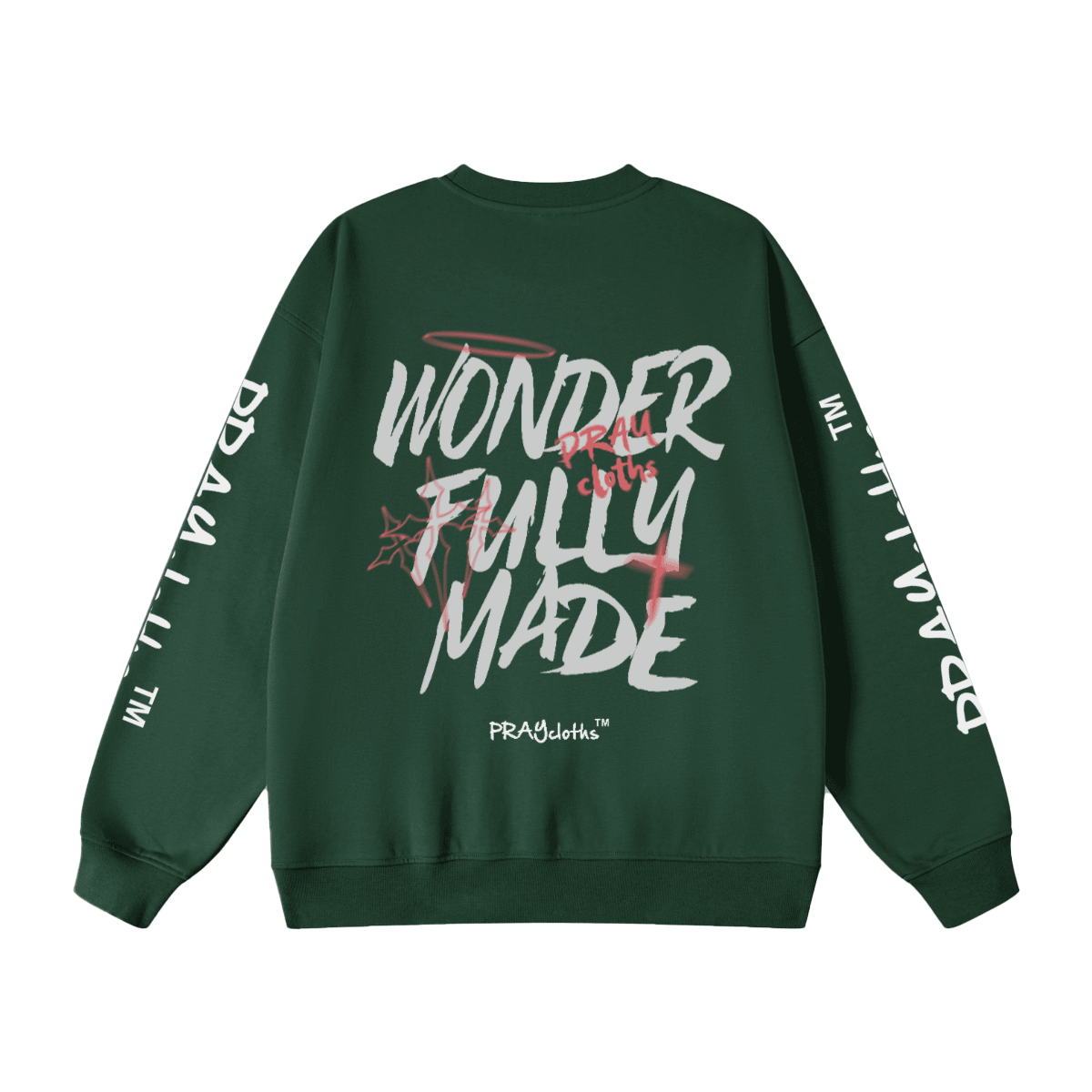 "WONDERFULLY MADE" Premium Unisex Oversized Sweatshirt - PRAYcloths™